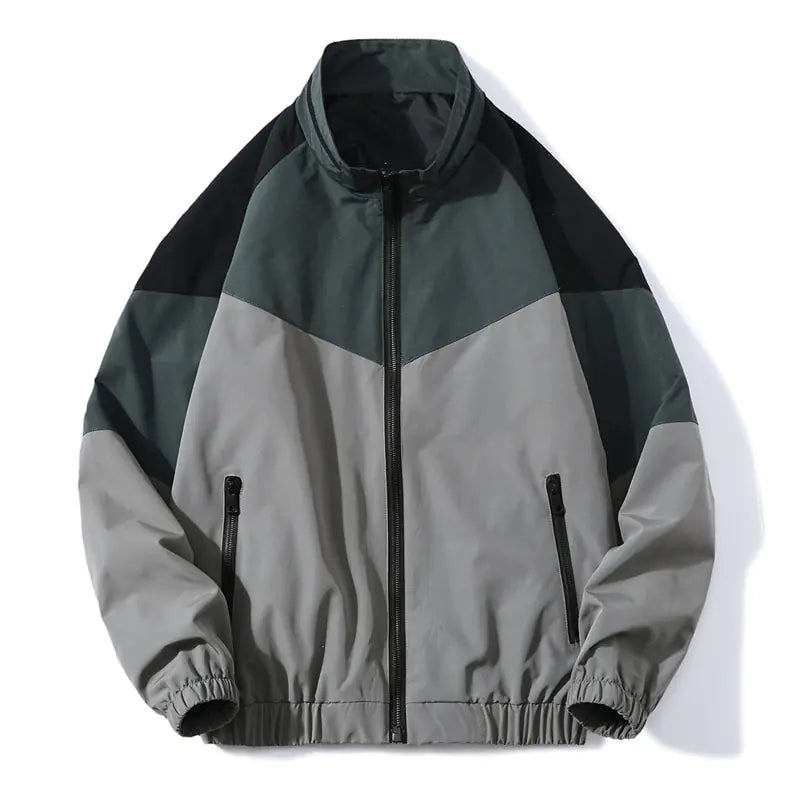 Color Block Windbreaker Jacket