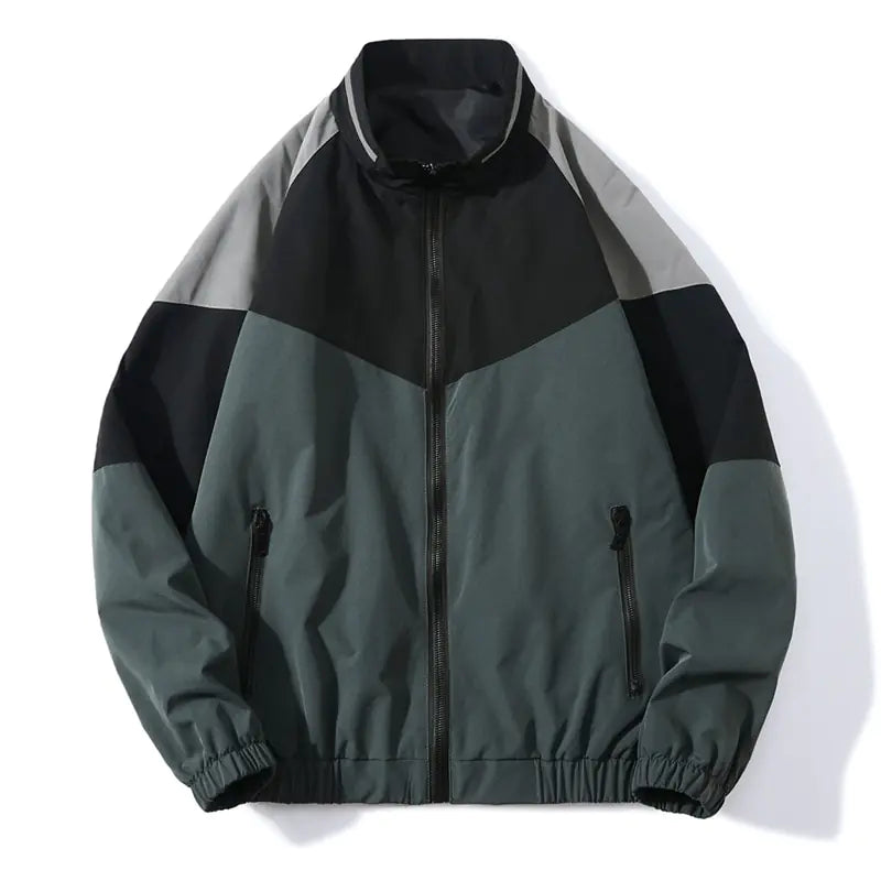 Color Block Windbreaker Jacket