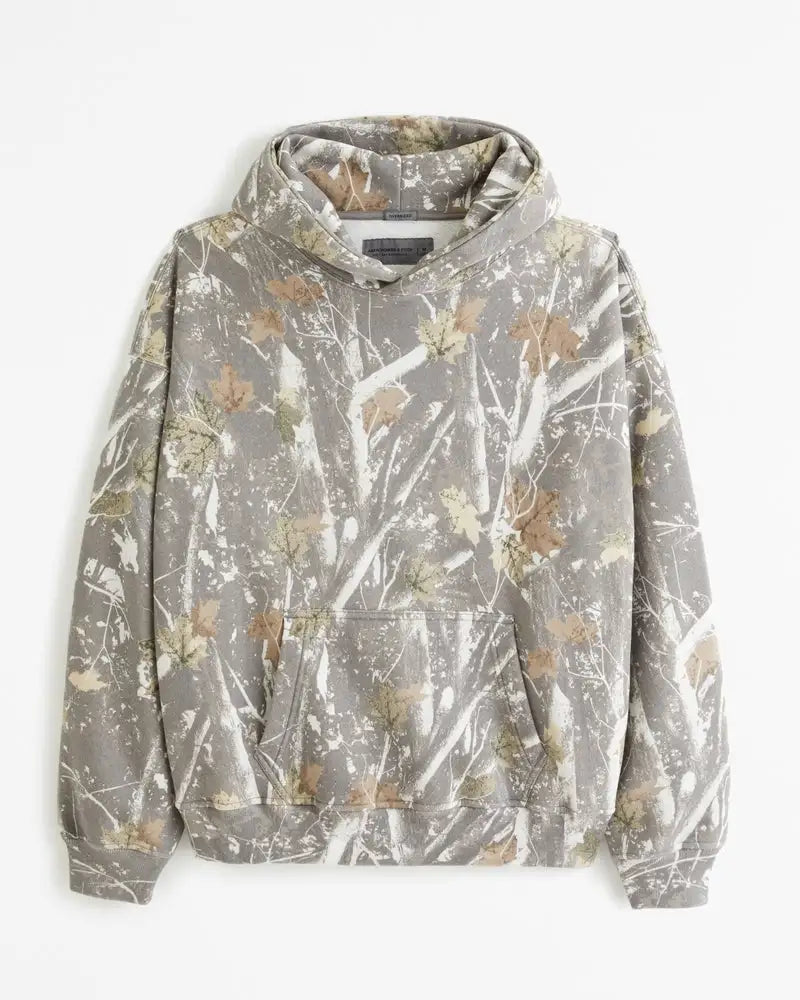 Grey camouflage hoodie hotsell