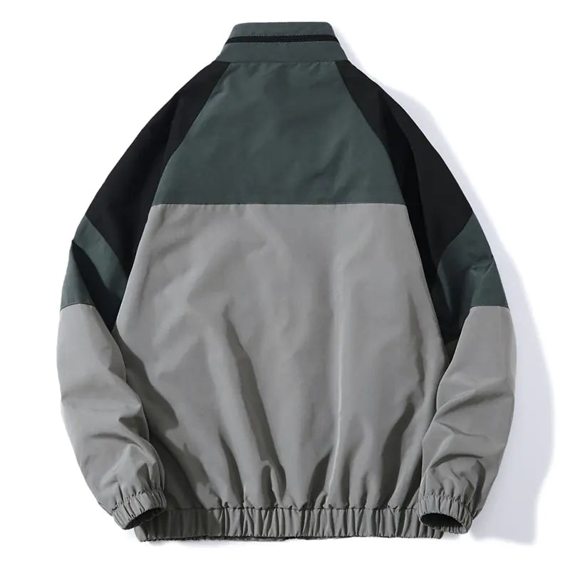 Color Block Windbreaker Jacket