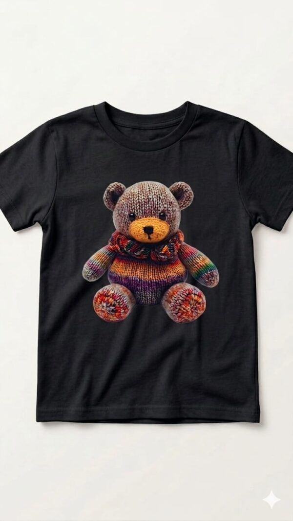 The Knit-Effect Teddy Bear Premium Kids T-Shirt