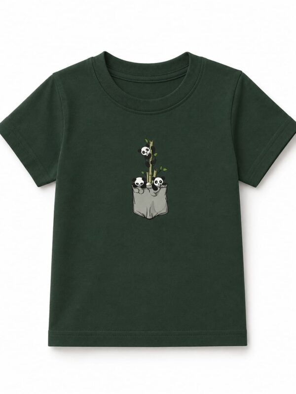 Panda Family Pocket Tee | Adorable Kids Animal Shirt